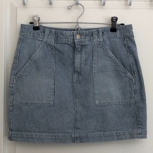 Madewell Striped Mini Skirt